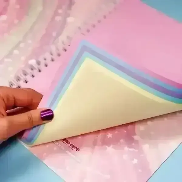 Cuaderno Hojas Pastel A4