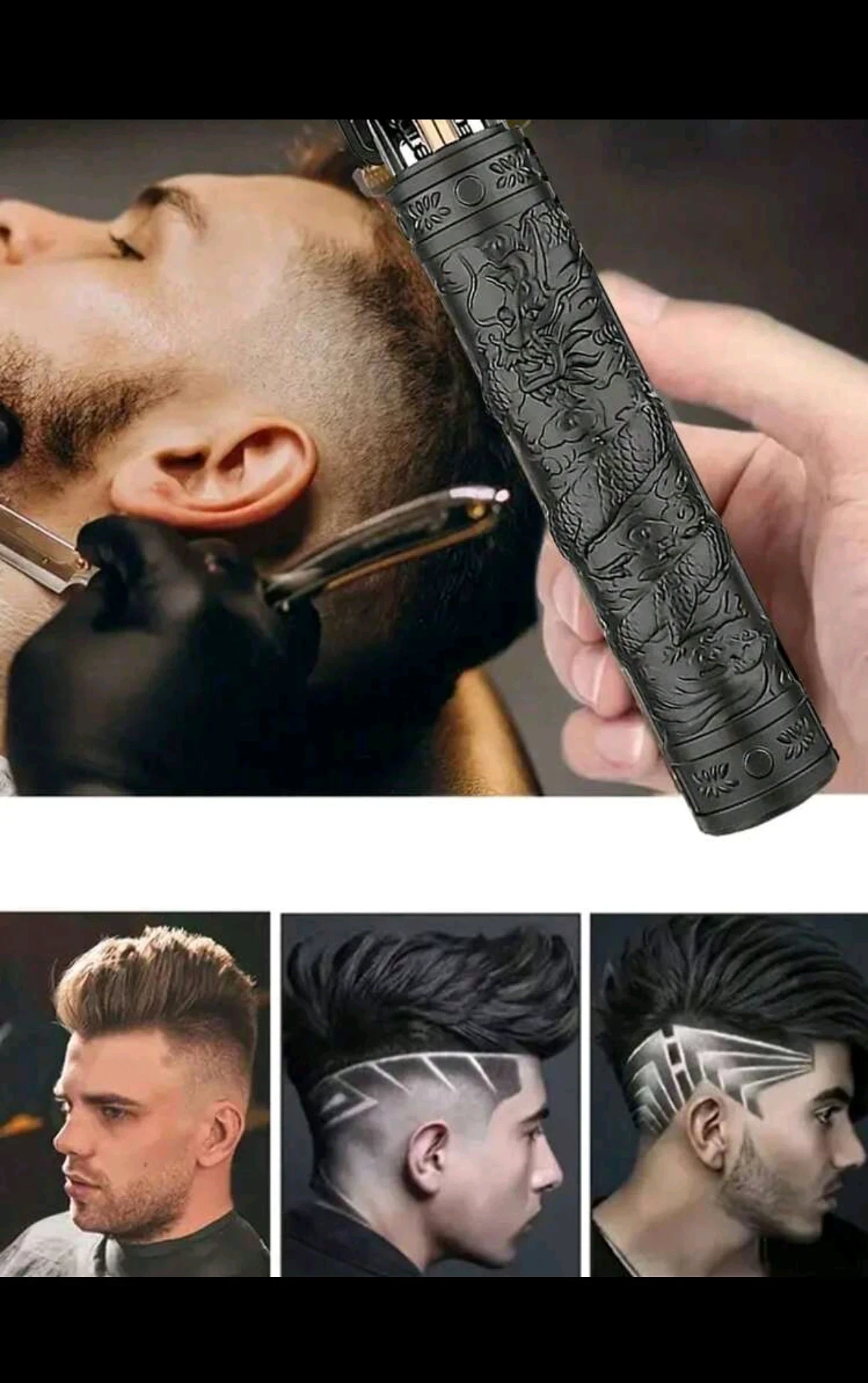 Máquina Patillera Profesional Inalámbrica WEEME - Edición Dragón Imperial 6