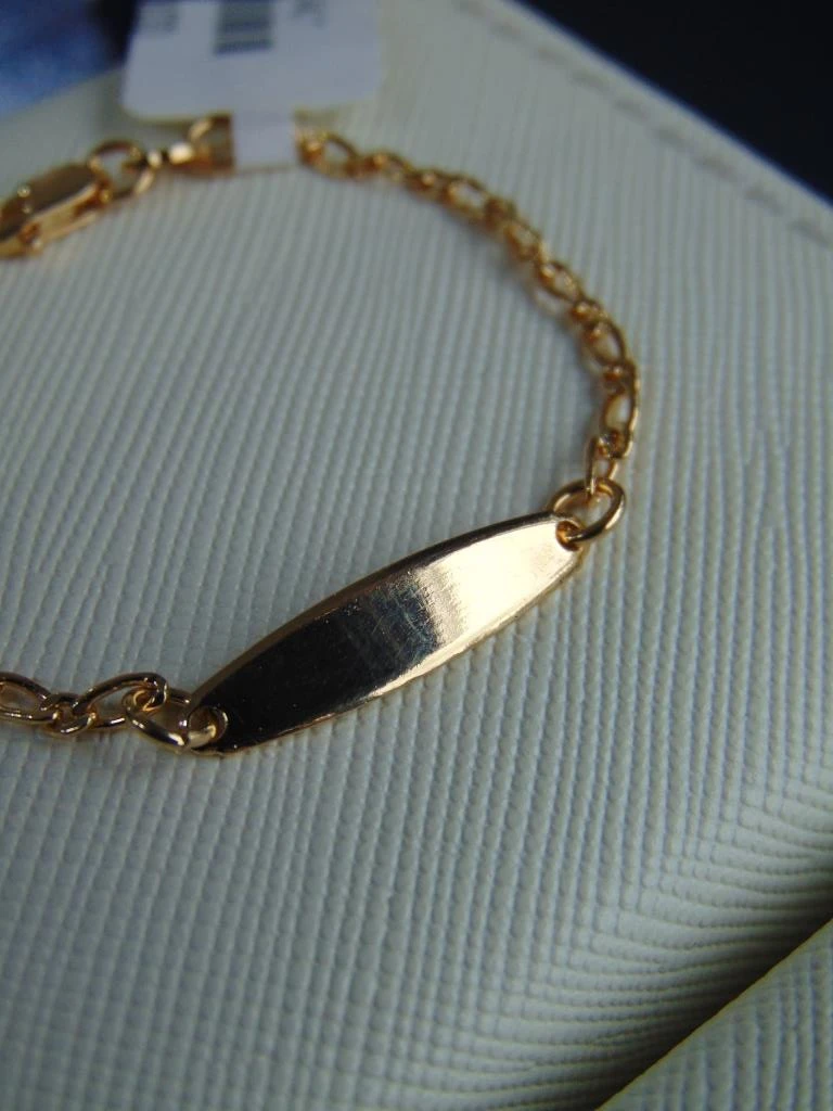PULSERA ORO LAMINADO 18K ESCLABA BEBE 13CM 2