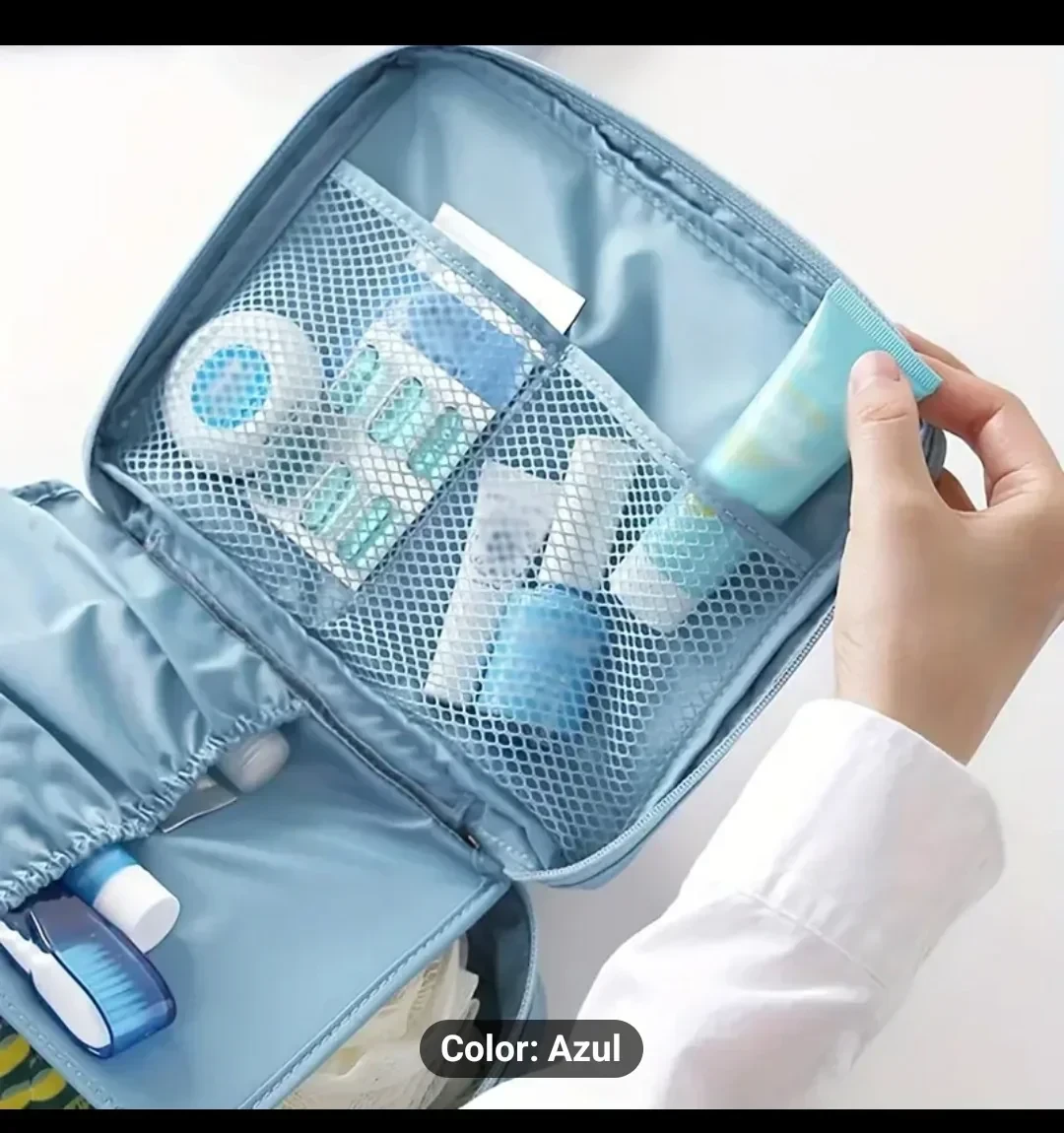 Bolsa De Aseo, Bolsa De Cosméticos Portátil Cuadrada,  3