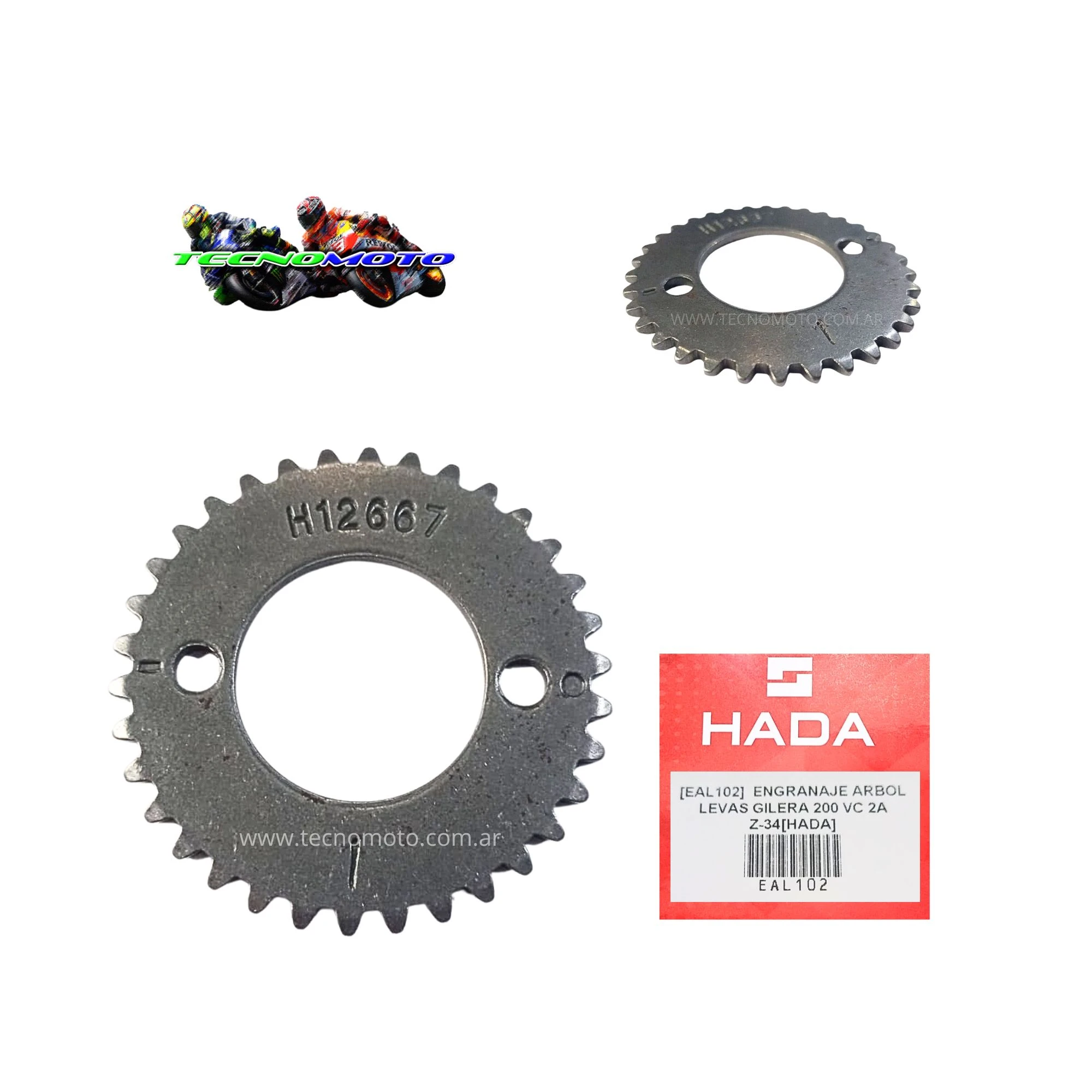 ENGRANAJE ARBOL LEVAS GILERA 200 VC 2A  Z-34 -49629