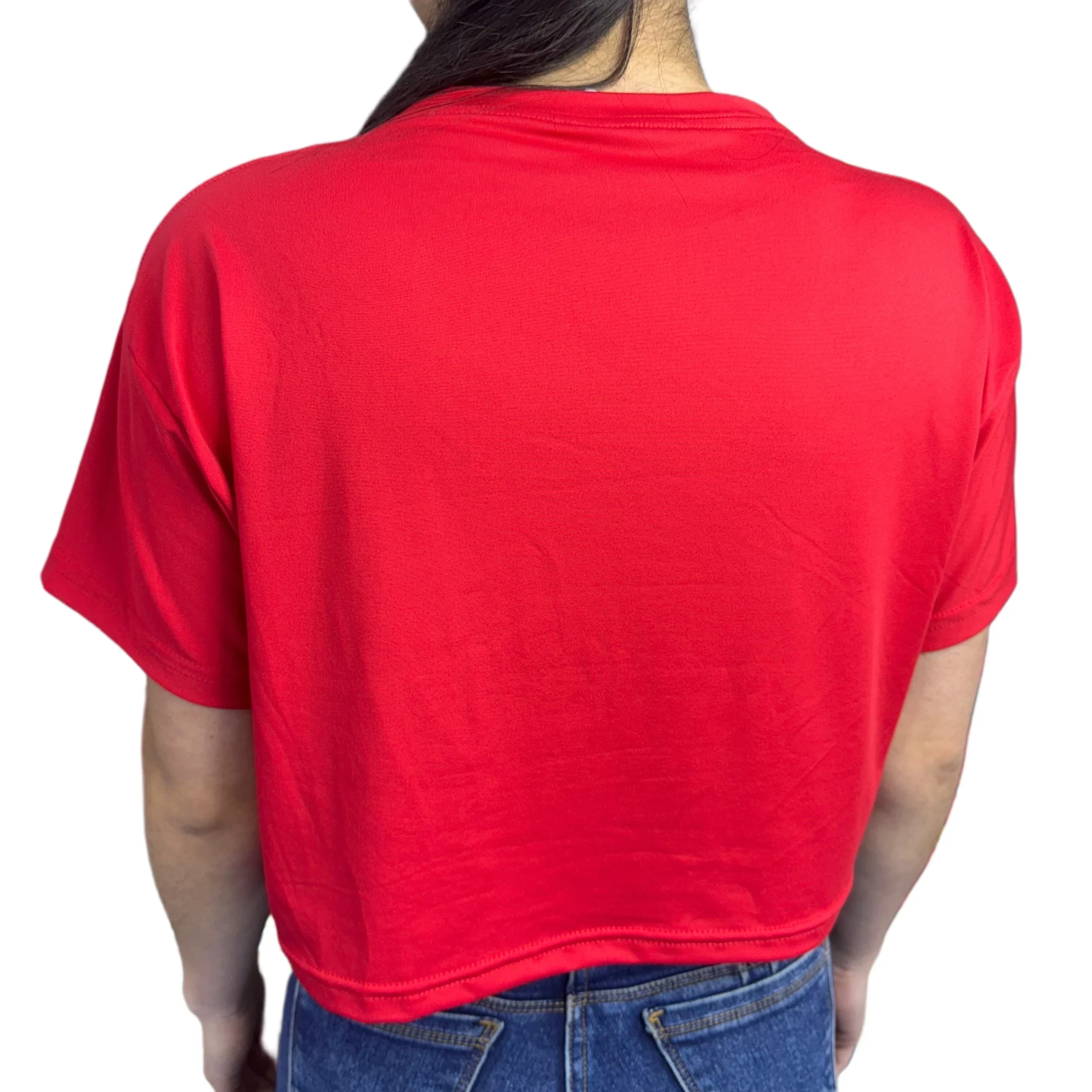 Crop Top Rojo Camiseta 2