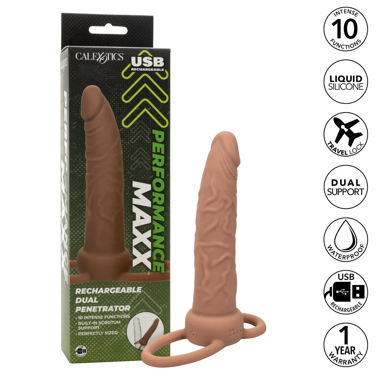 Performance Maxx™ Rechargeable Dual Penetrator - Ivory