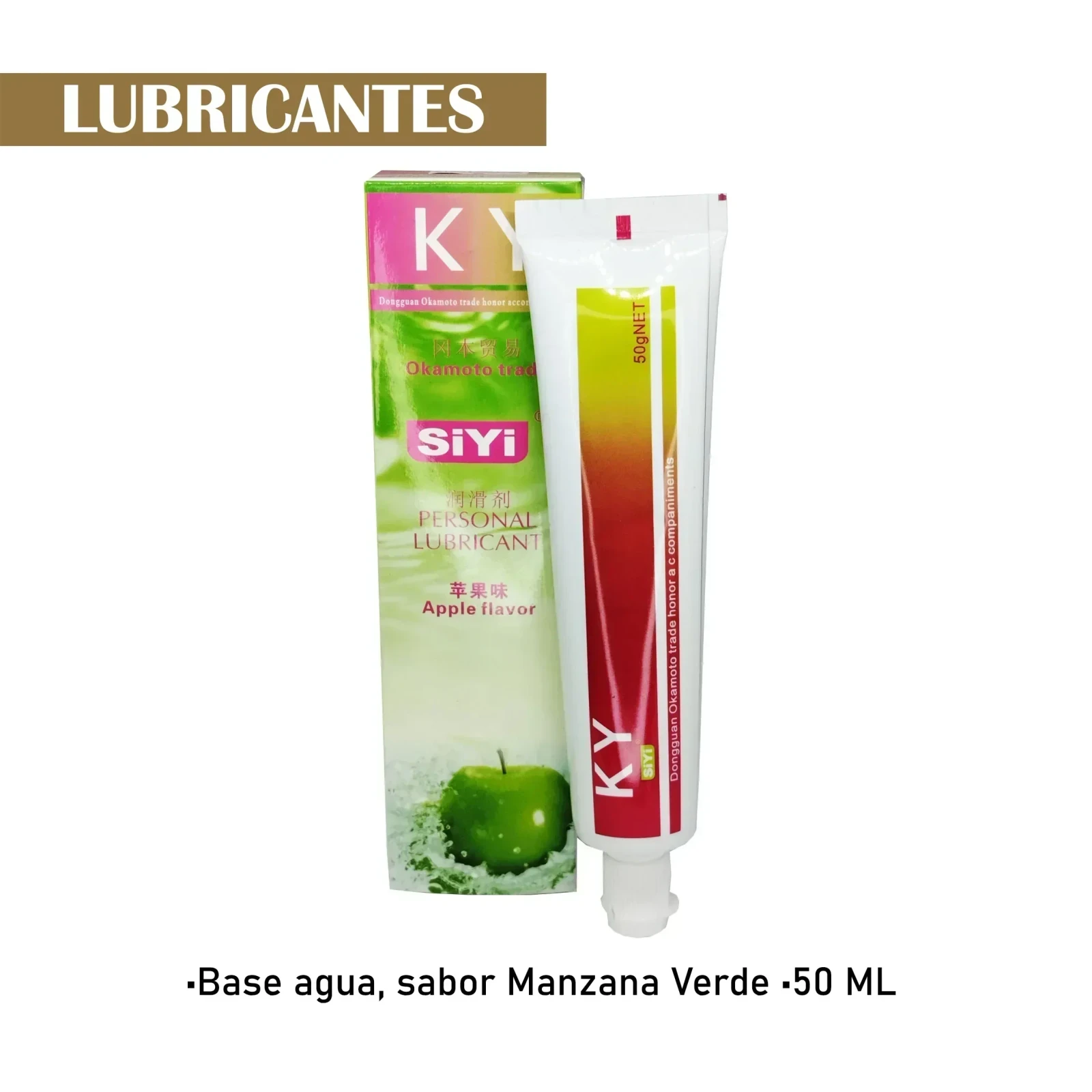Lubricante comestible MANZANA VERDE