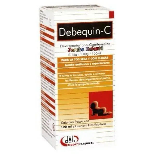 Debequin-C infantil /dextrometorfano-Guainefesina/0.15g-1.00g