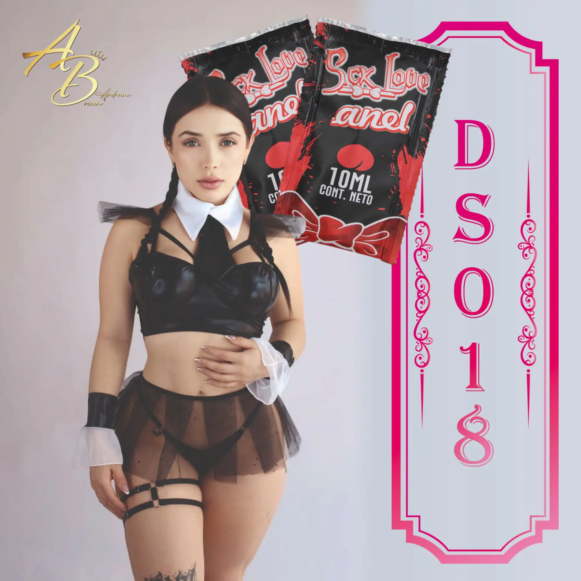 Disfraz Merlina + 02 Sachet Anal