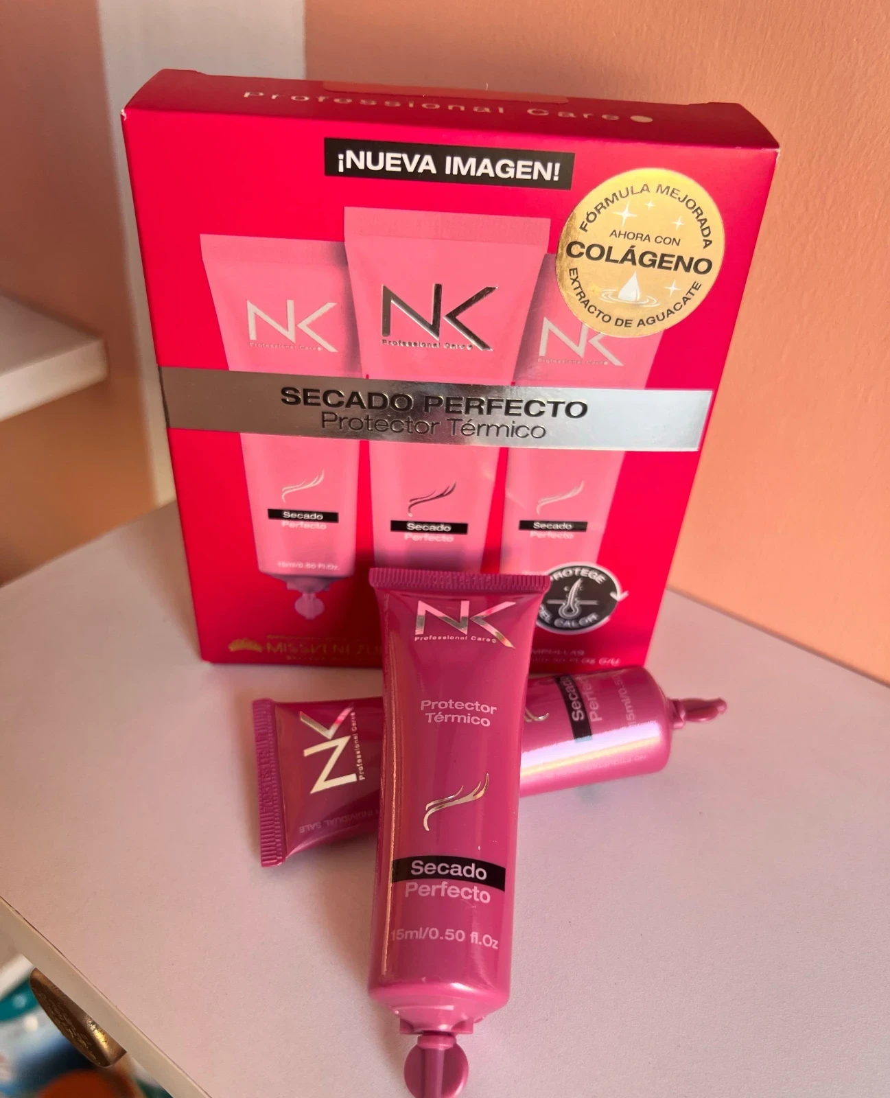SECADO PERFECTO, Protector Térmico con Colágeno