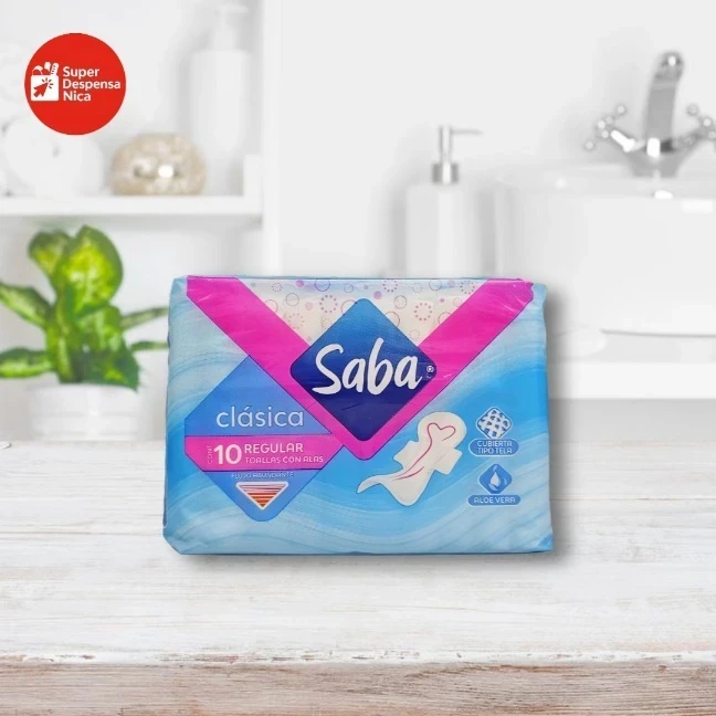 Toalla Sanitaria Saba Clásica Con Alas