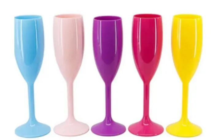 Copas de champagne acrílico pack por 10 unidades  3