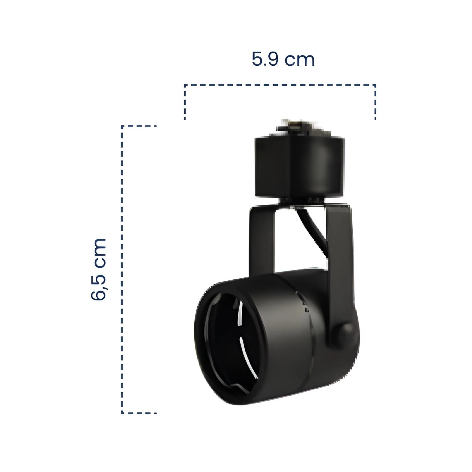 SPOT RIEL NEGRO RELLY 1L GU10 2