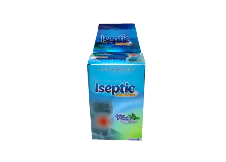 ISEPTIC GARGANTA X 96 TBL MENTA 
