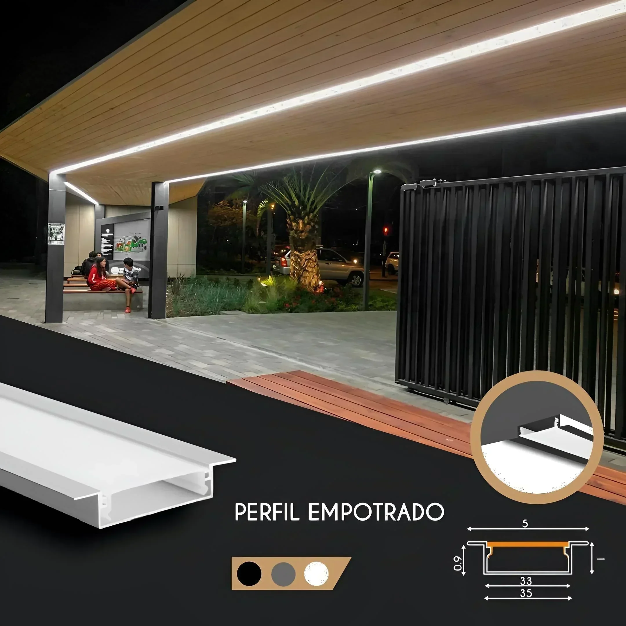 PERFIL ALUMINIO SIGMA 3MTS 