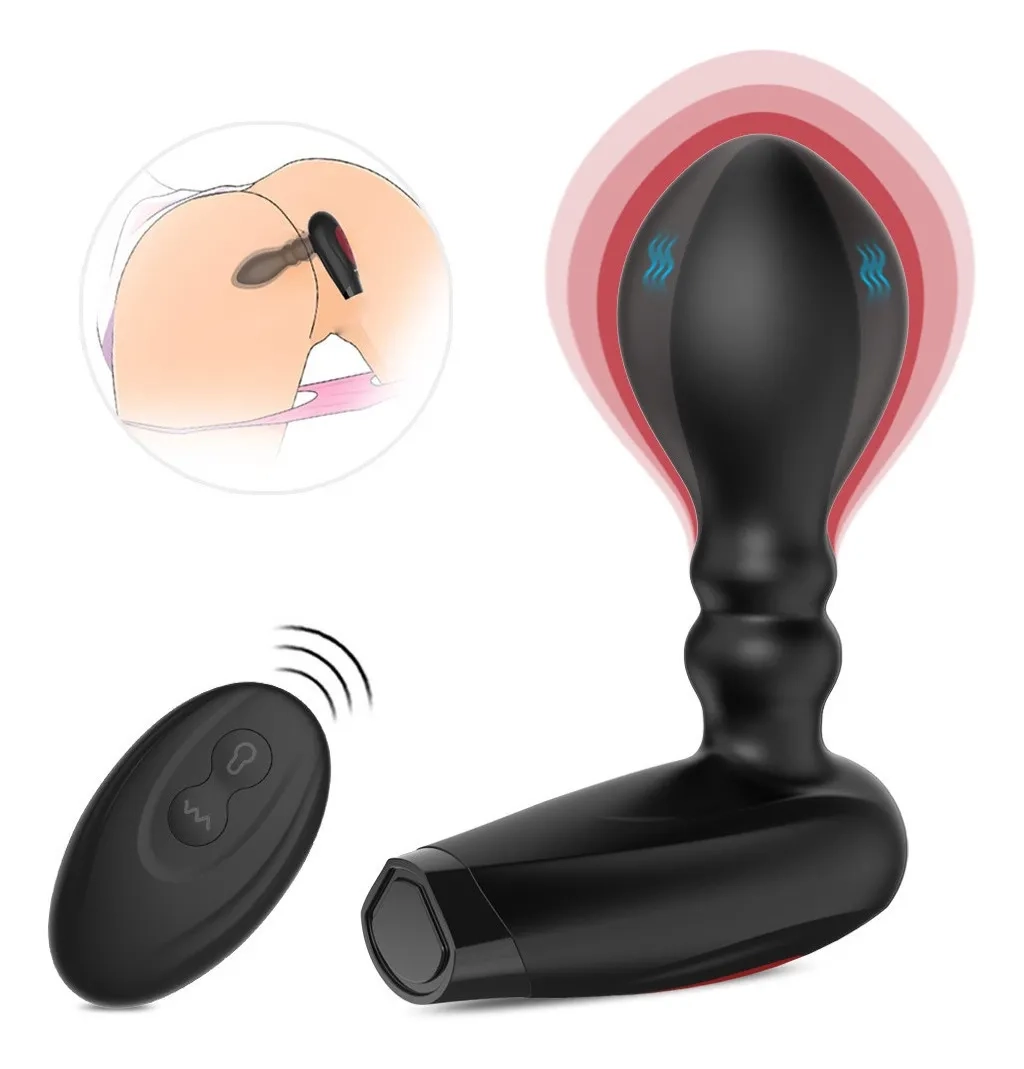 Inflatable anal plug