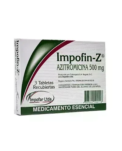 IMPOFIN-Z 500 MG X 3 TAB AZITROMICINA IMPOFAR
