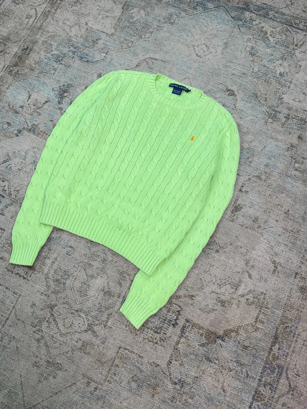 RALPH LAUREN CABLE-KNIT CREWNECK SWEATER 2