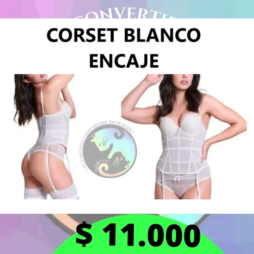 Corset BASIANI blanco encaje
