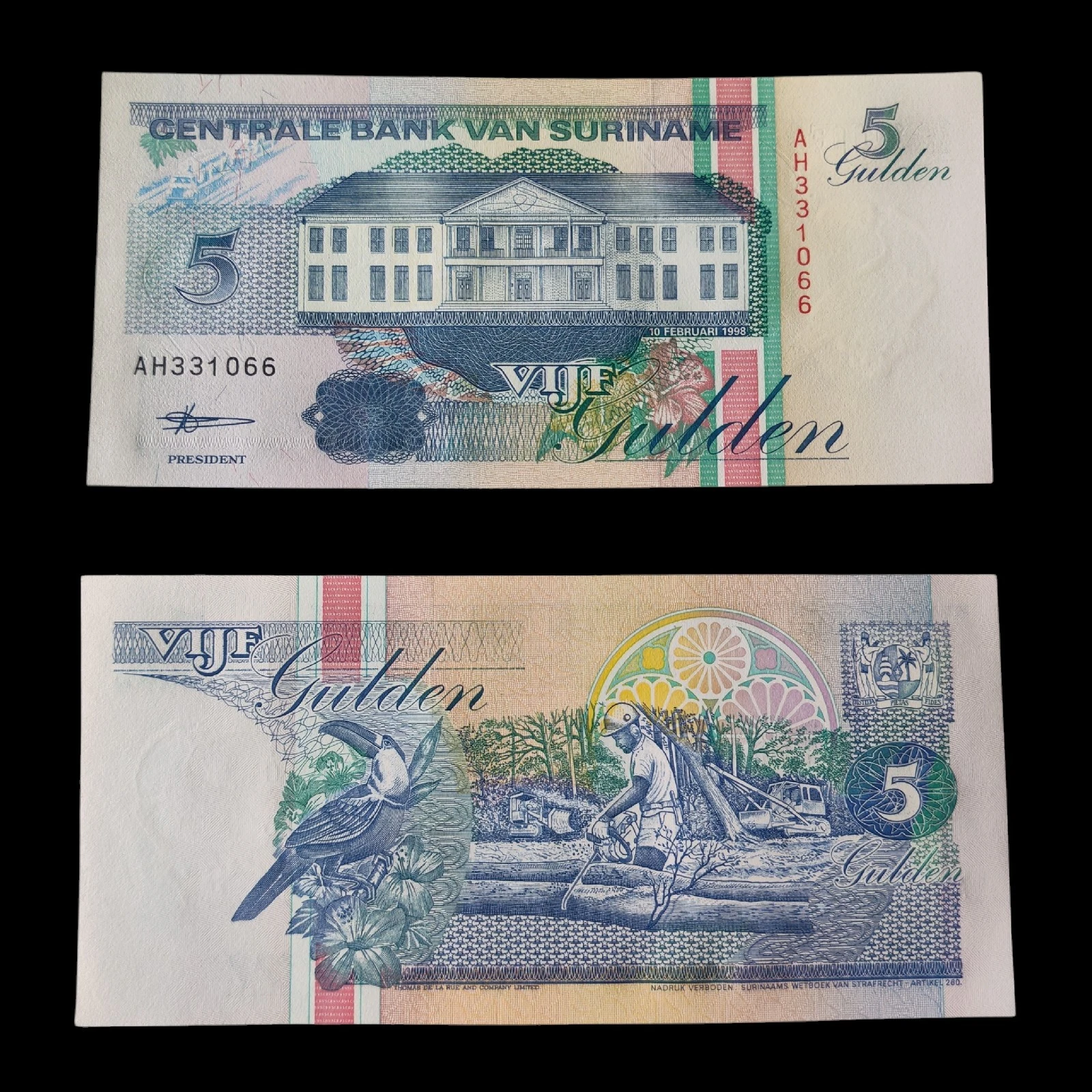 ° Suriname 5 gulden UNC