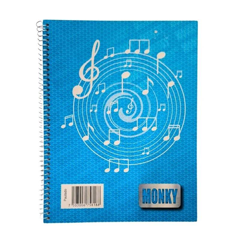 cuaderno pautado profesional  monky