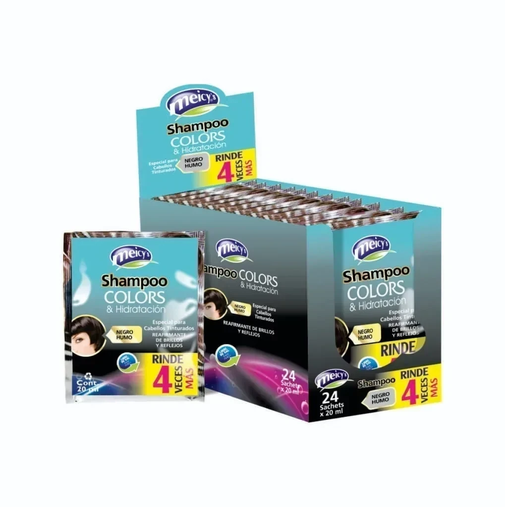 meicys shampoo color sobre x30 negro humo
