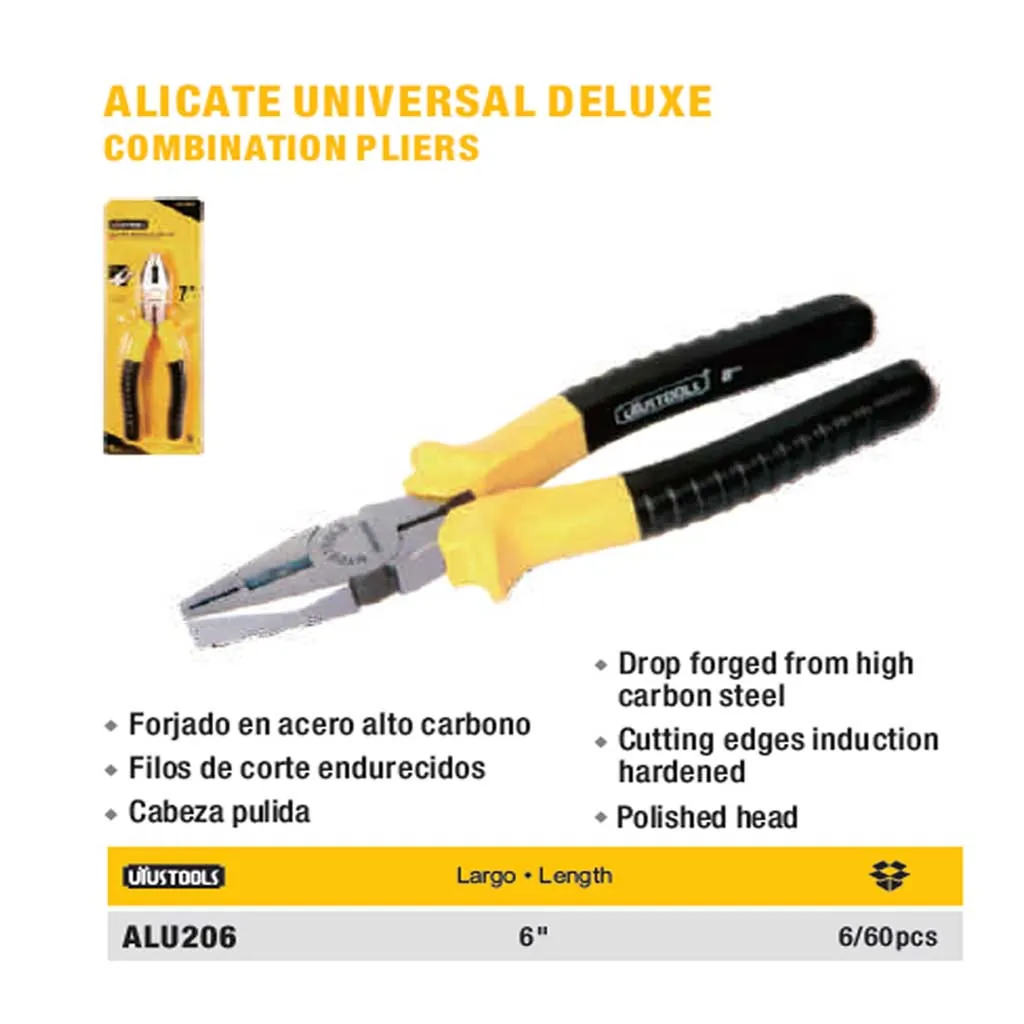 ALICATE UNIVERSAL UYUST DELUX 6" (152mm)