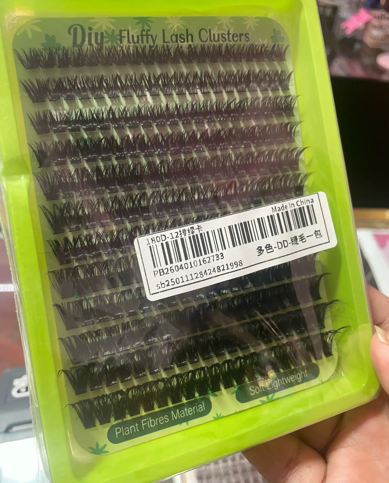 Pestañas 1x1 180D-12 3