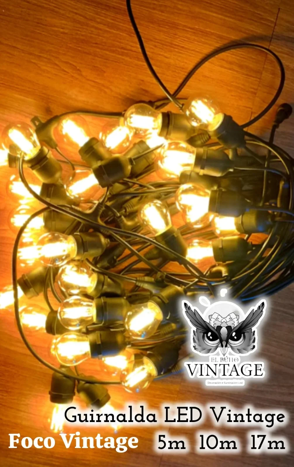 Guirnaldas LED Decorativas Vintage 4w