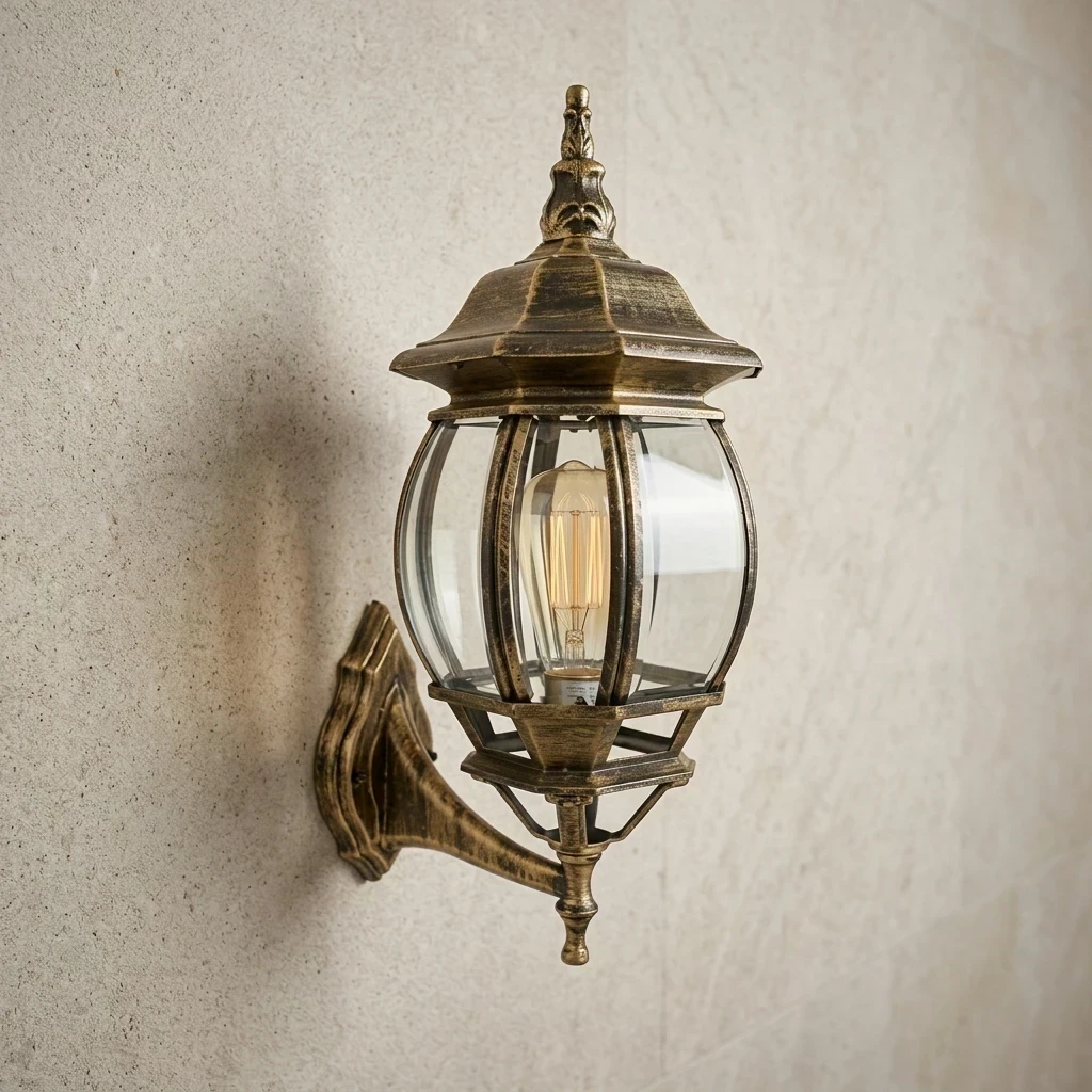 FAROL PARED COLONIAL XL 1L E27 BRONCE ANTIGUO 190X510MM