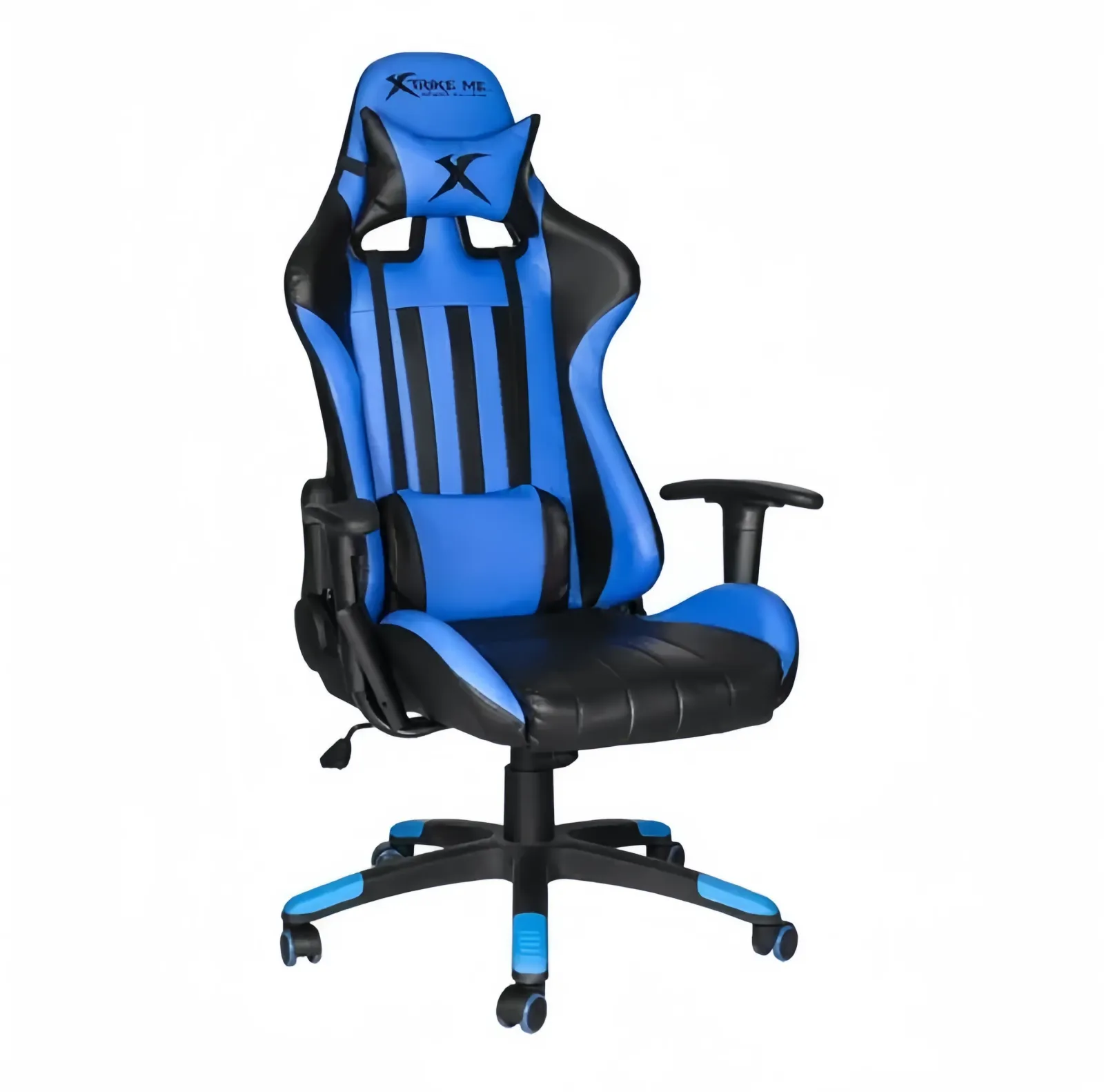 SILLA GAMING XTRIKE GC-905 BK NEGRO ALMOHADAS CABEZA Y ZONA LUMBAR ROTACION 360° RECINACION 180° CARGA MAX 135KG GARANTIA 12 MESES