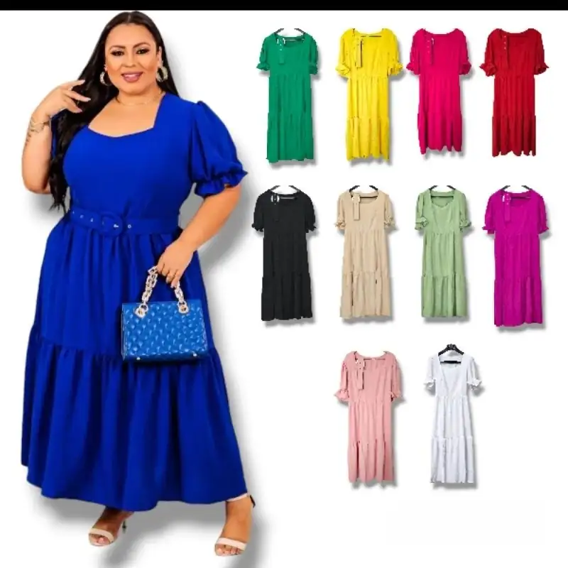 Vestido Longo Plus Size duna