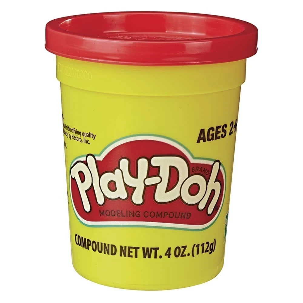 Plastilina play doh roja  frasco de 112 gr
