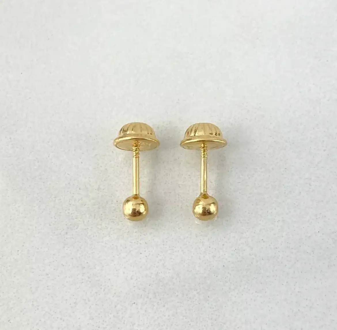 Topos Bola 3mm / Lisa Oro Amarillo