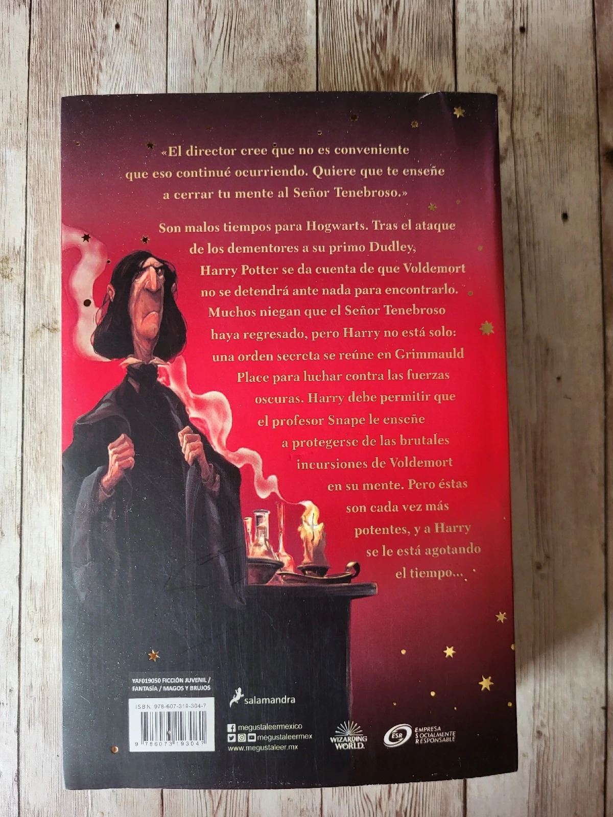 #5 Harry Potter y la orden del fenix/ J.K. Rowling/ Juvenil / Ficcion  2