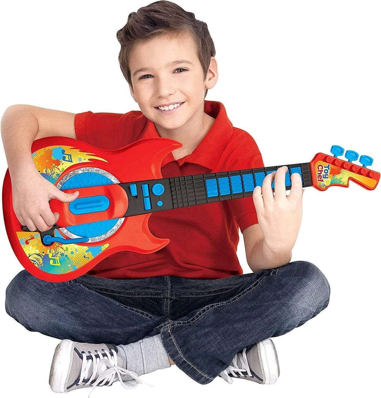 Guitarra Musical Sonidos Música Luces Juguete  7