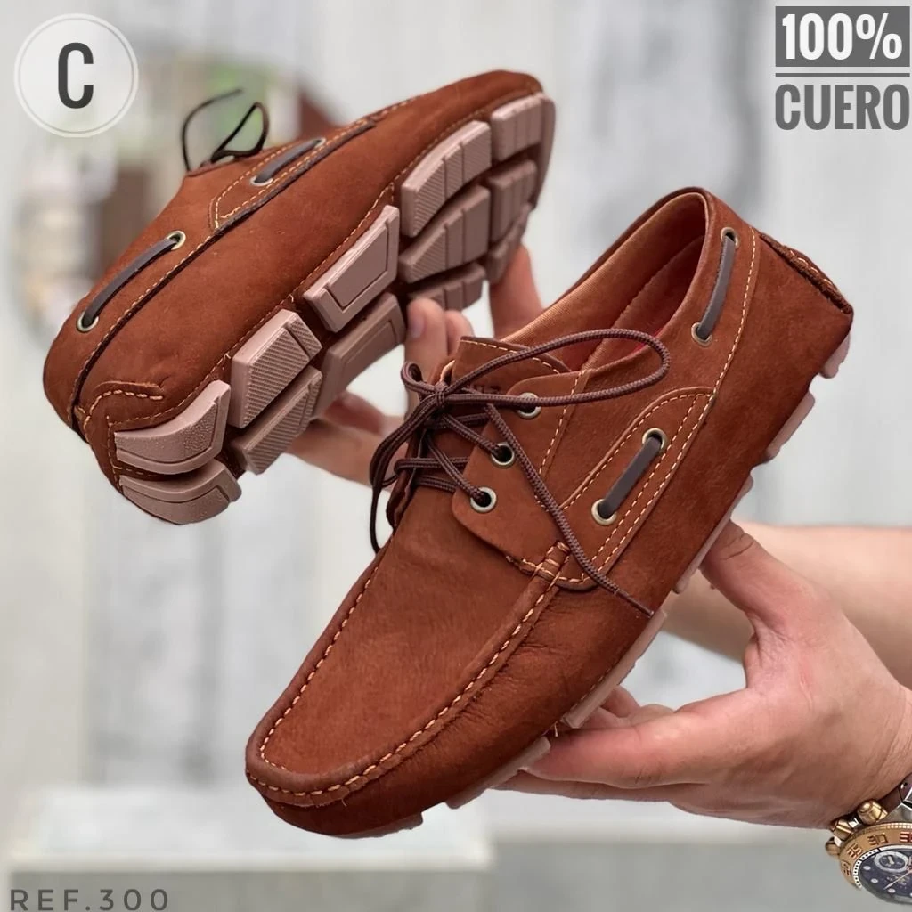 ZAPATOS DE CUERO NOBUCK PARA HOMBRE (Colombiano) 2