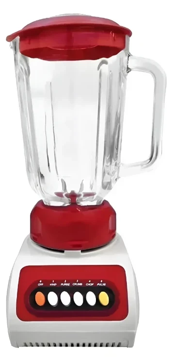 LICUADORA EMBASSY JARRA DE VIDRIO 1.5LTS ROJA