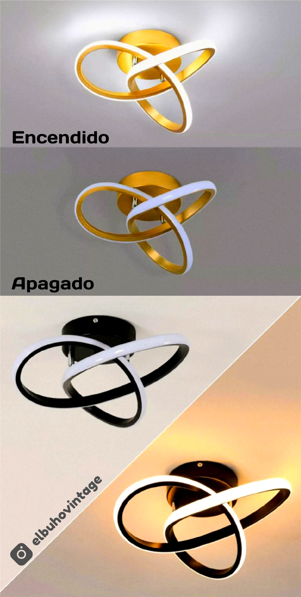 Aplique LED decorativo para Techo o Pared 4