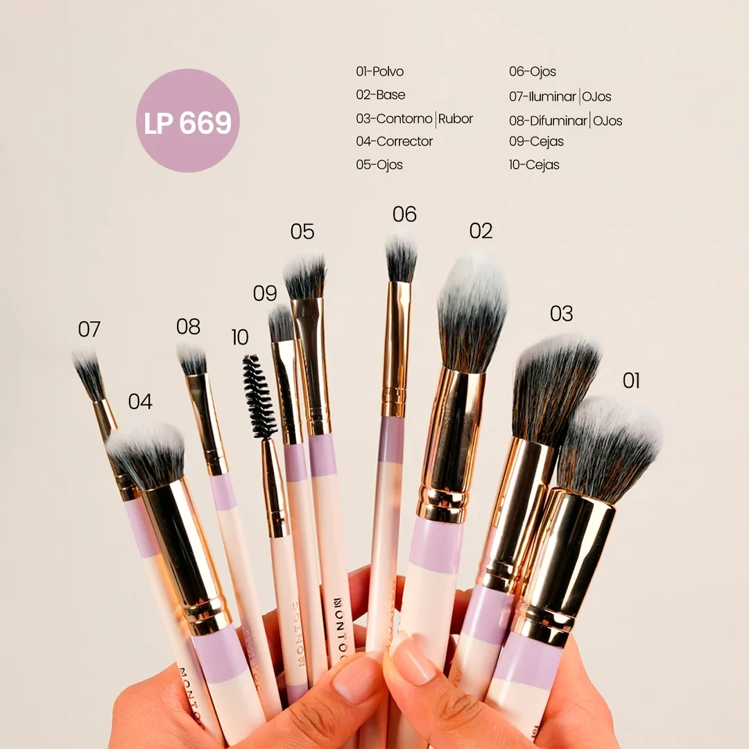 Kit de Brochas Fluffy *10 LP669