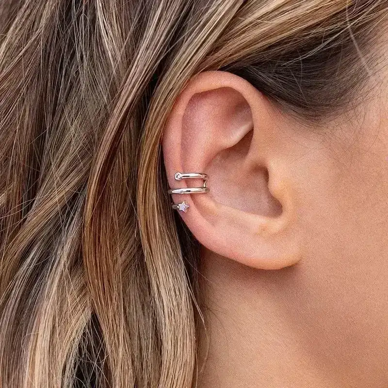 Ear Cuff Avany Plateado REF: B03