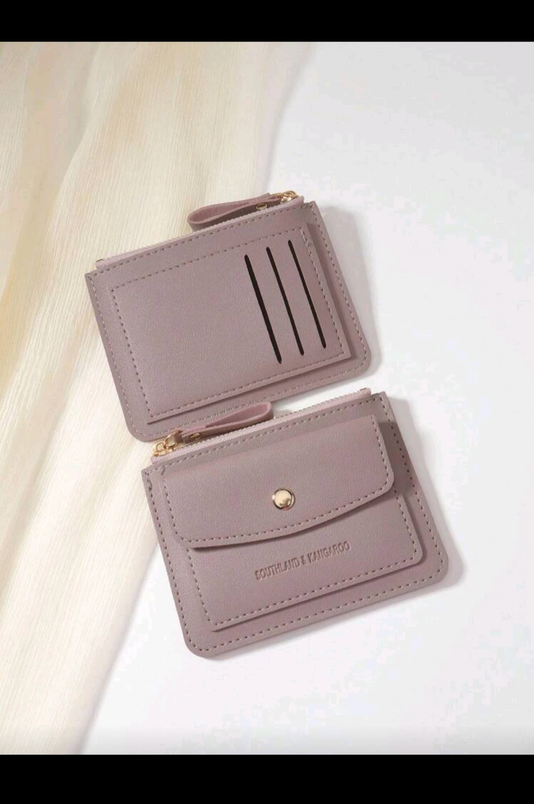 Monedero Southland Front-Pocket – Diseño Slim con Bolsillo de Expansión y Cierre de Seguridad 3