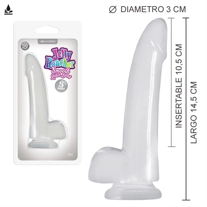 Dildo Transparente 12.5 *2.75cm