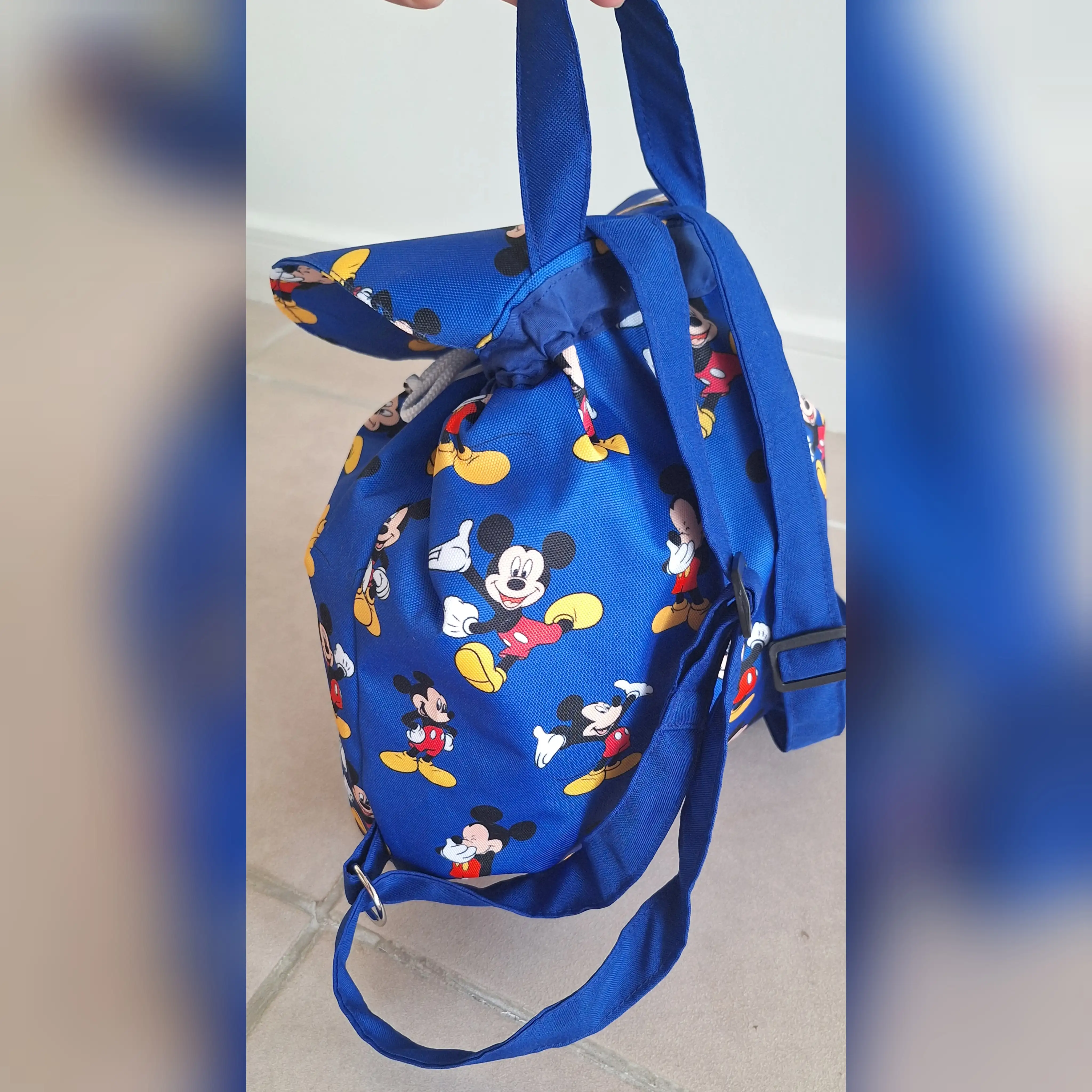 Mochila mickey azul  2