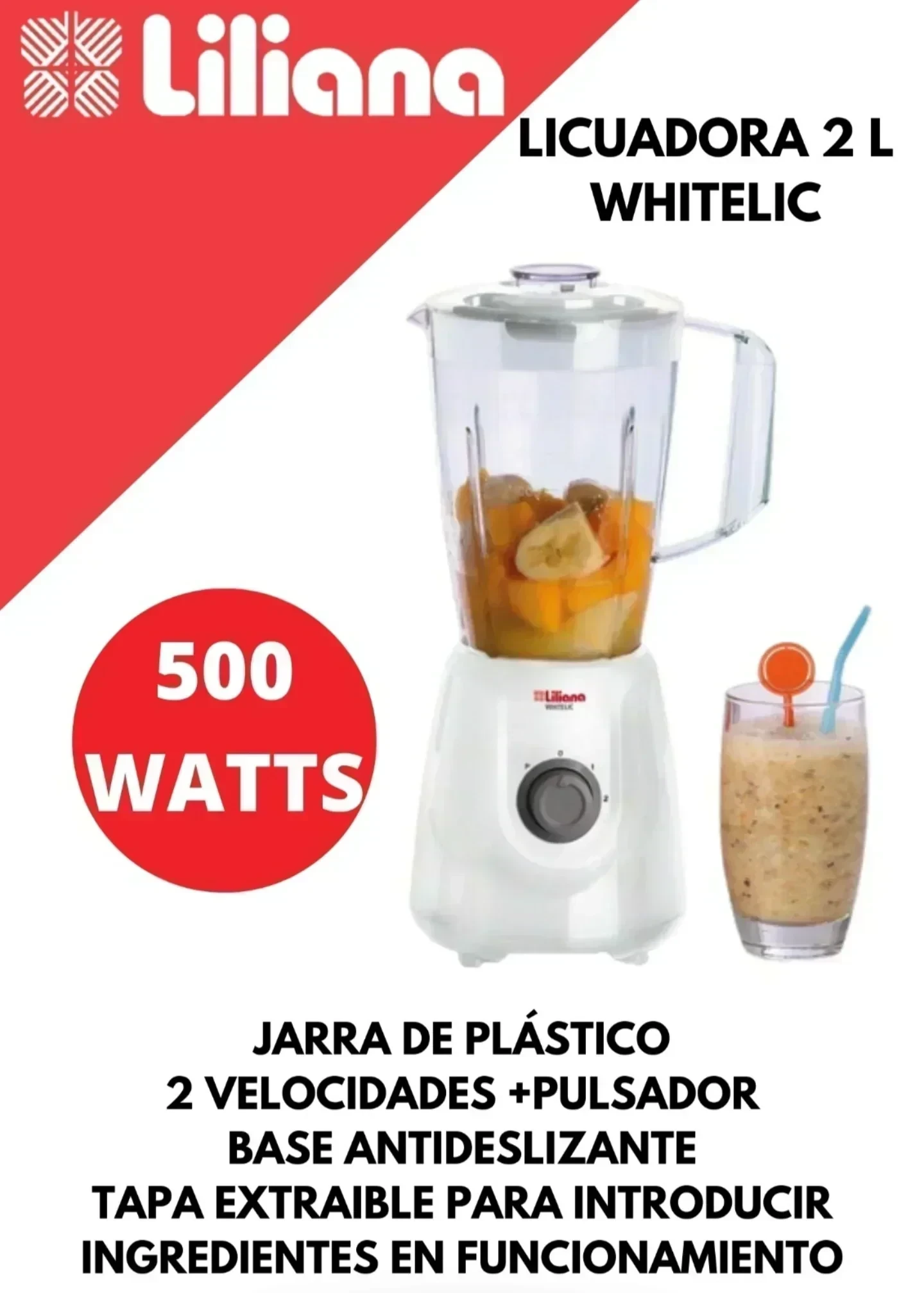 Licuadora liliana whitelic