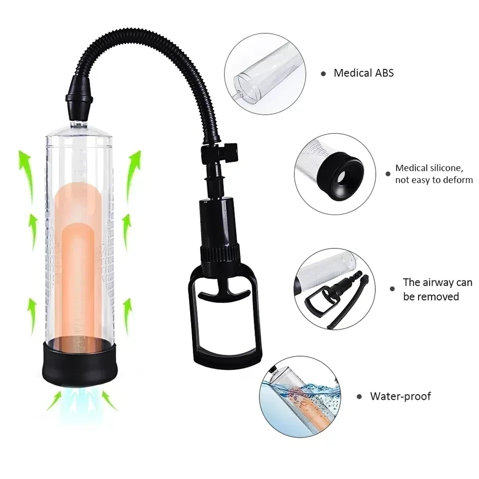 Bomba Manual para agrandar el pene para hombre, 3