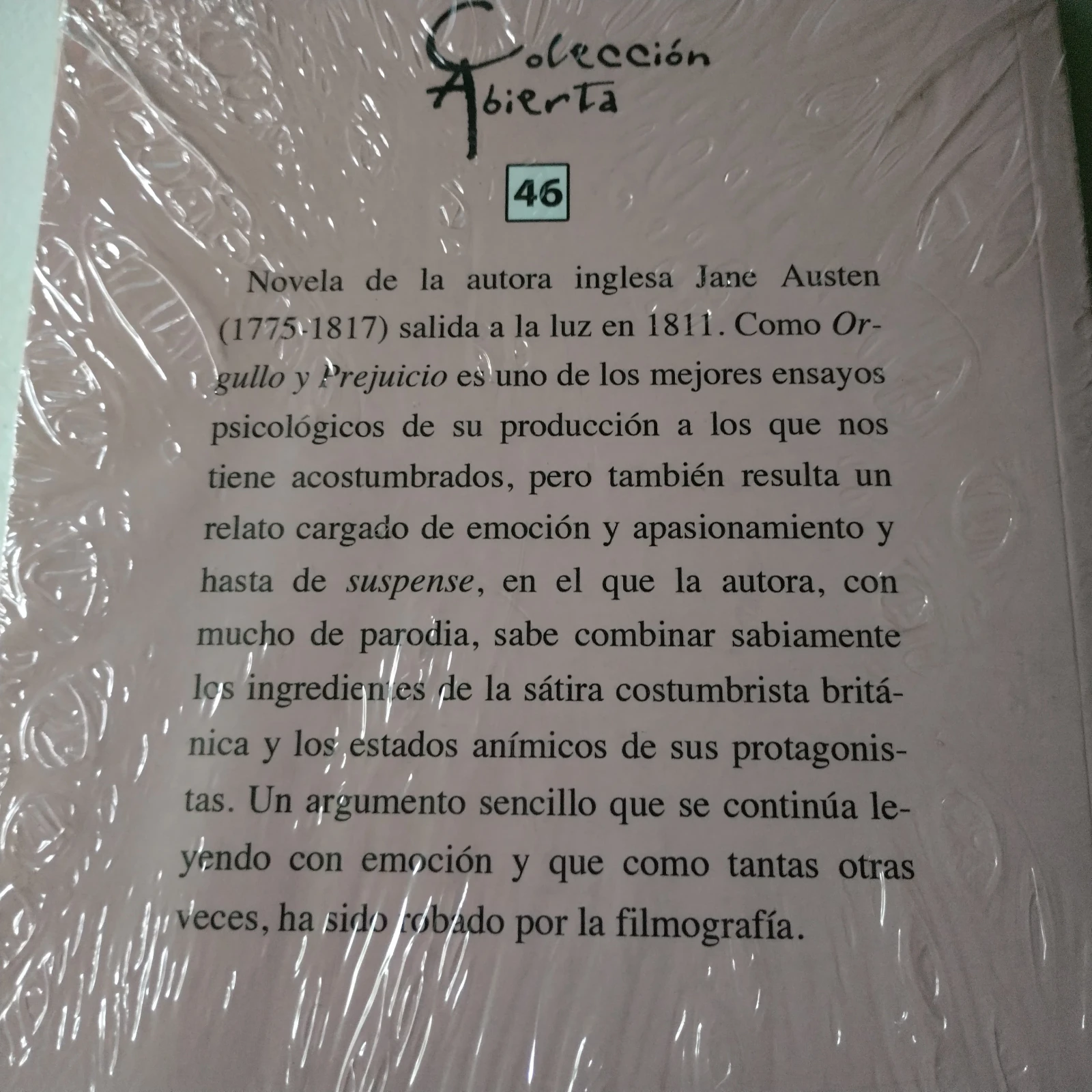 Sentido y sensibilidad, Jane Austen, nuevo 2