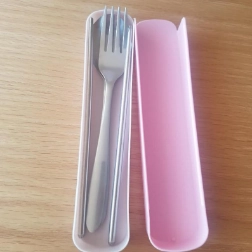 MaySet de cubiertos de metal Cuchara, tenedor y palillos 