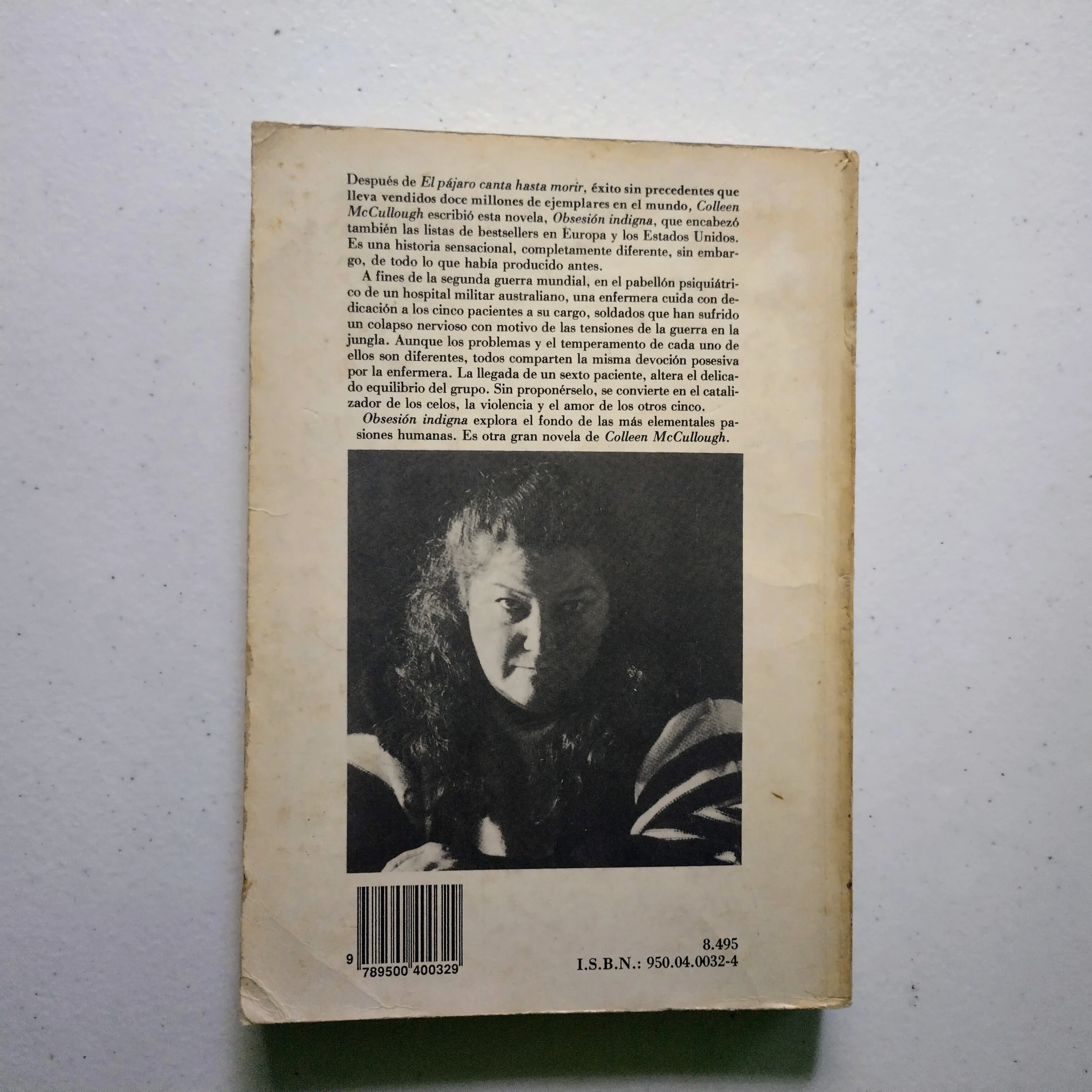 Obsesión indigna, Colleen McCullough, usado 2