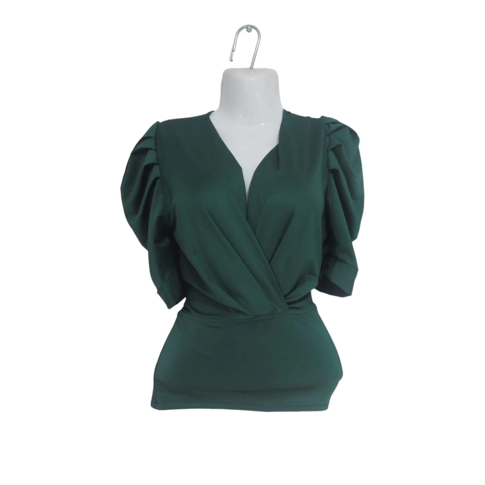 Blusa verde de satín 4
