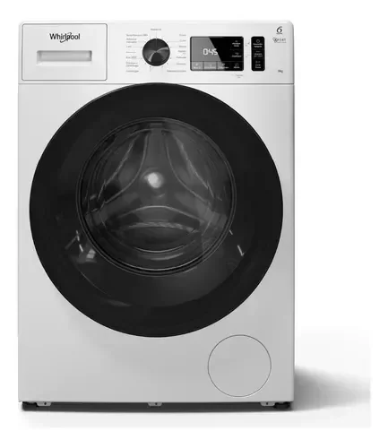 Lavarropas Whirlpool 9Kg. Inverter 1400Rpm Wnq90abdna Blanco