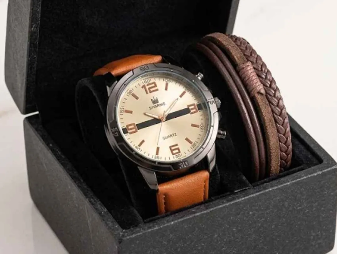 Reloj y Pulsera Leather Country 