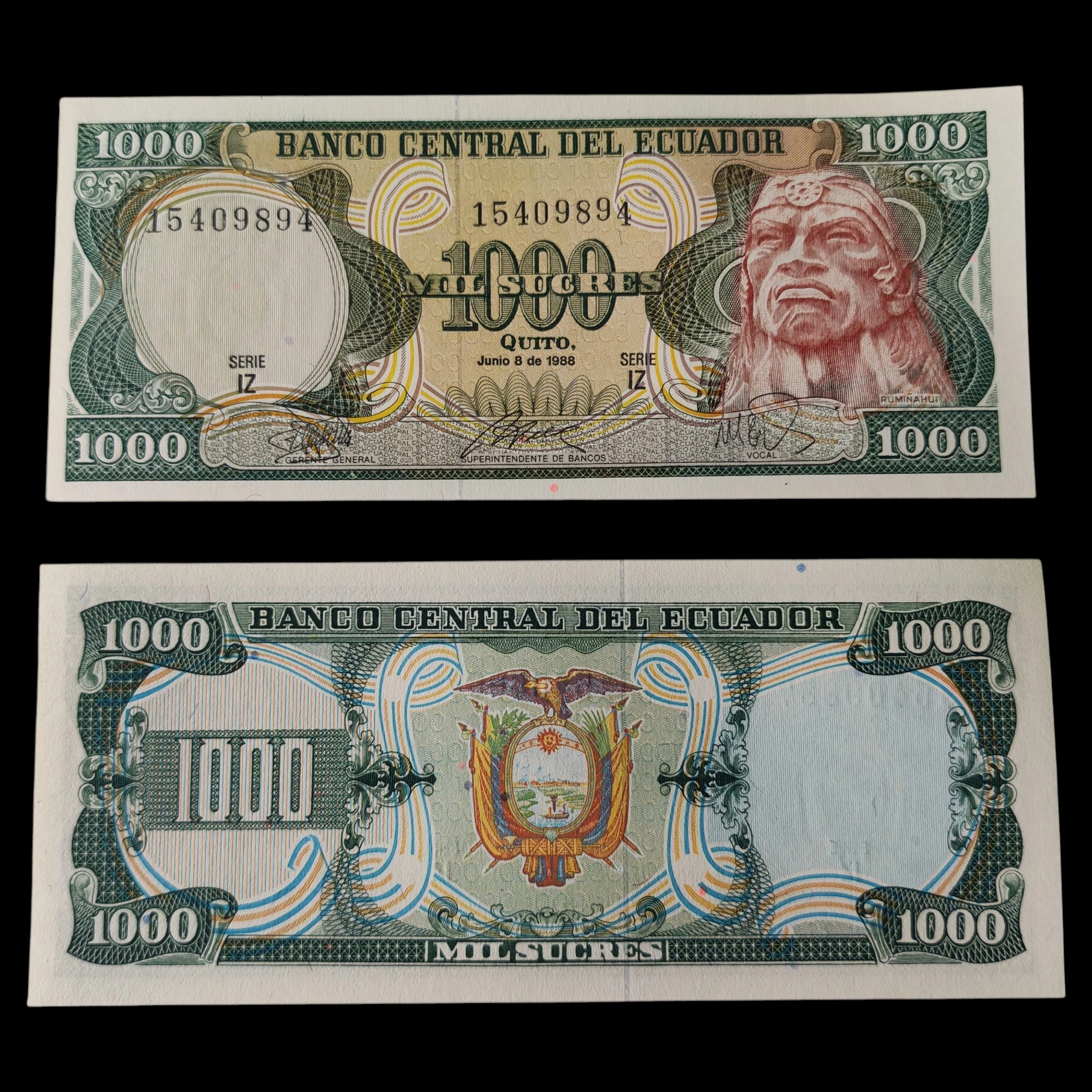 ° Ecuador 1000 sucres UNC
